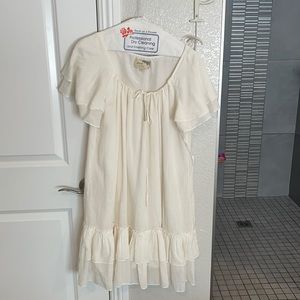 Elizabeth and James dress with tie optional belt